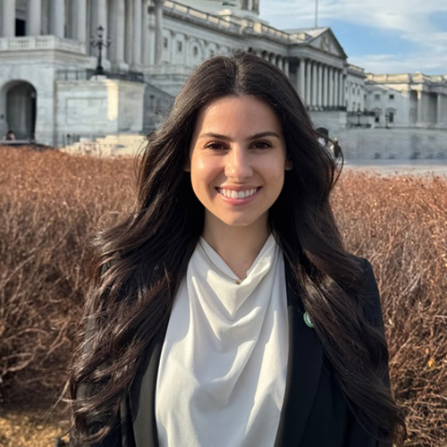 Cancer Biology Graduate Student Advocates for Continued Cancer Research Funding in U.S. Congress Staff Member Meetings